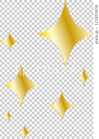 グラフィック素材「金色のきらめき」 グラフィック素材「金色のきらめき」 123855636