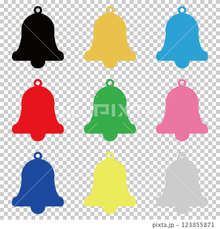 ベル　アイコン　セット 123855871