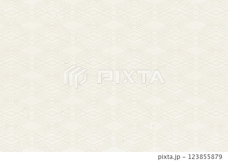 日本の伝統工芸品　和柄模様のベージュの和紙 123855879