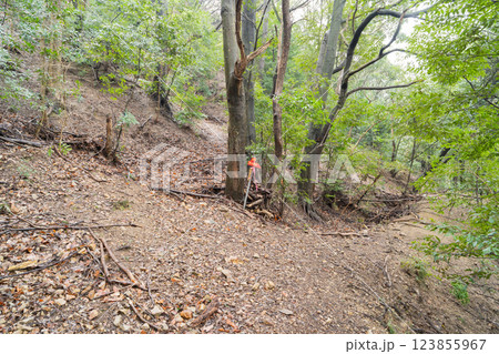土丸城址の登山口(奥山雨山自然公園) 土丸城址の登山口(奥山雨山自然公園) 123855967