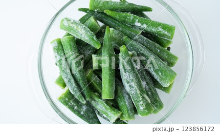 冷凍オクラ - 16:9 123856172