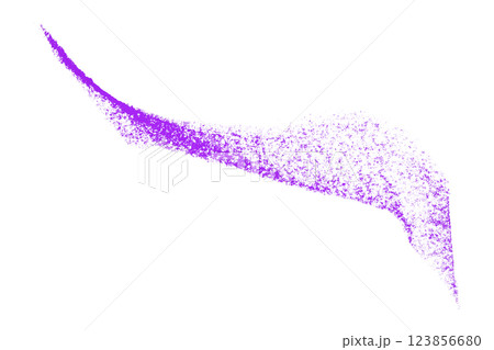 Separate purple crayon brush strokes on transparent background. 123856680