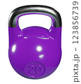 Olympic kettlebell, heavy cast iron powerlifting equipment with number 20 123856739