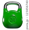 Olympic kettlebell, heavy cast iron powerlifting equipment with number 24 123856740