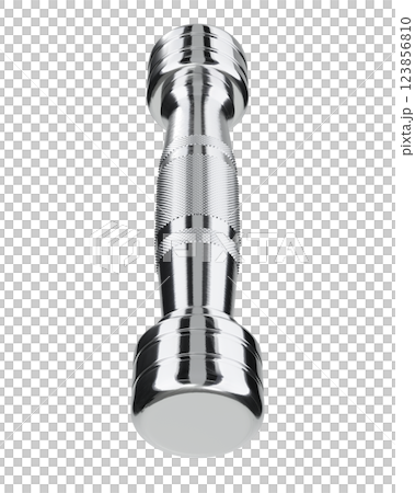 Blank Round Dumbbell, chrome weightlifting gym equipment top view 123856810