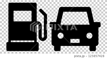 ガソリン給油のアイコン ガソリン給油のアイコン 123857428