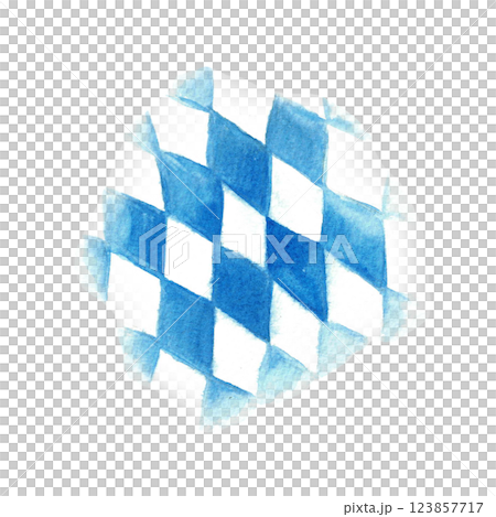 Blue rhombus on white background. Oktoberfest Bavarian traditional ornament. Watercolor hand drawn illustration. Elements of the Bavarian flag for banner, flyer Oktoberfest design. Isolated clipart. Blue rhombus on white background. Oktoberfest Bavarian traditional ornament. Watercolor hand drawn illustration. Elements of the Bavarian flag for banner, flyer Oktoberfest design. Isolated clipart. 123857717