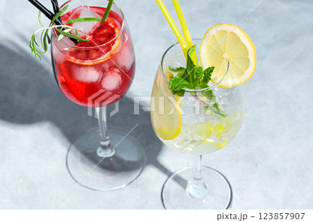 Summer Spritzer Cocktails 123857907