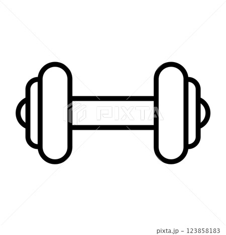 ダンベルのアイコン。 123858183