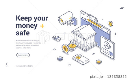Ensure financial security with a reliable web banner for your services Ensure financial security with a reliable web banner for your services 123858833