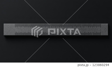 Gray graphite ruler for precise measurement Gray graphite ruler for precise measurement 123860294