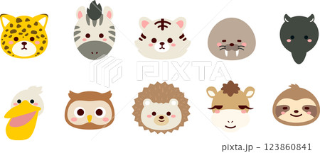 動物　アイコンセット④ 123860841