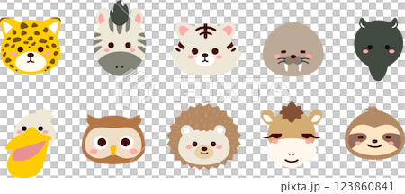 Animal icon set 4 123860841