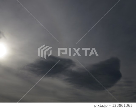 ゴーストのような雲 123861363