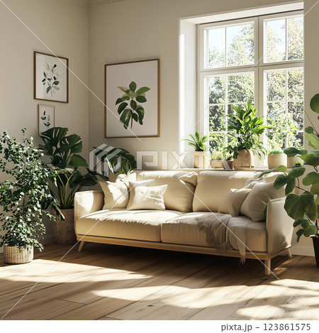 住宅イメージ ナチュラル北欧風 住宅イメージ ナチュラル北欧風 123861575