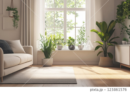 住宅イメージ ナチュラル北欧風 住宅イメージ ナチュラル北欧風 123861576