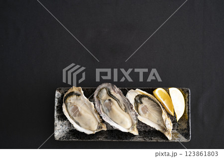 冬の味覚真牡蠣 123861803