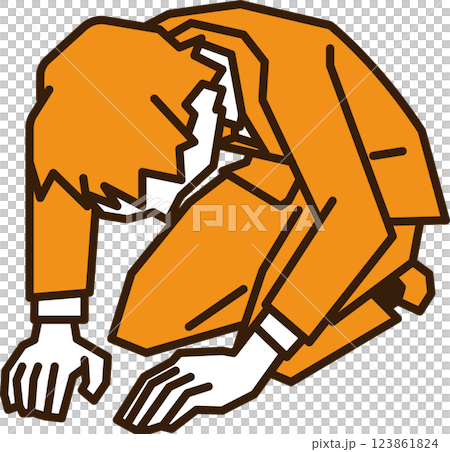 男員工/商人鞠躬 123861824