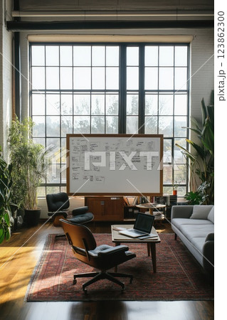 A stylish and modern office space 123862300