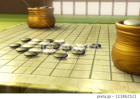 五目並べ（3DCG） 123862521