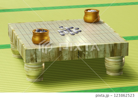 五目並べ（3DCG） 123862523