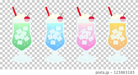 Cream soda set Cream soda set 123863183