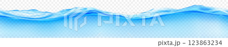 Translucent seamless water wave 123863234