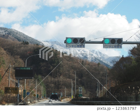 中央自動車道 恵那山トンネル 中央自動車道 恵那山トンネル 123863797