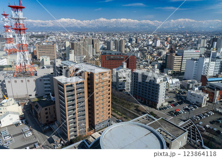 富山市役所からの眺め 富山市役所からの眺め 123864118