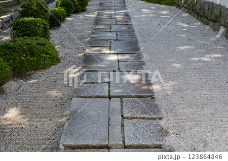 南禅寺の庭と石畳 123864846