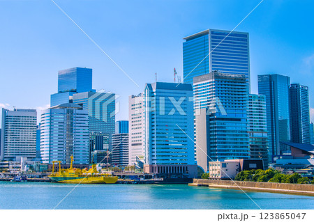 日本の東京都市景観 竹芝や浜松町などを望む 日本の東京都市景観 竹芝や浜松町などを望む 123865047