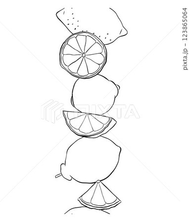 Lemons cut, slices and whole seamless vertical border. Black and white Citrus lemons line graphic ink vector art. art for food design, recipe, cook book, packages, menu, food ads and decor Lemons cut, slices and whole seamless vertical border. Black and white Citrus lemons line graphic ink vector art. art for food design, recipe, cook book, packages, menu, food ads and decor 123865064