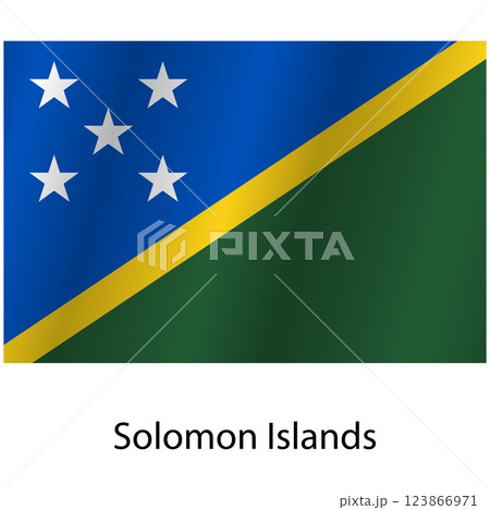 Flag of the country Saint Martin on a white background 123866971