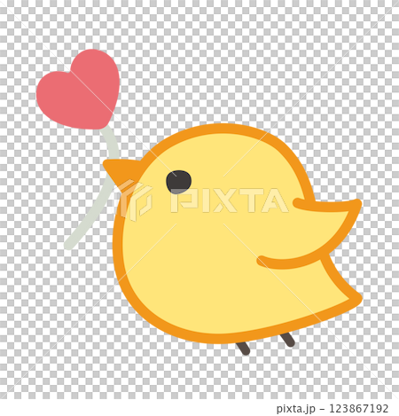 可愛いひよこのイラスト 123867192