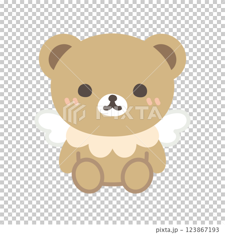 Cute stuffed teddy bear 123867193