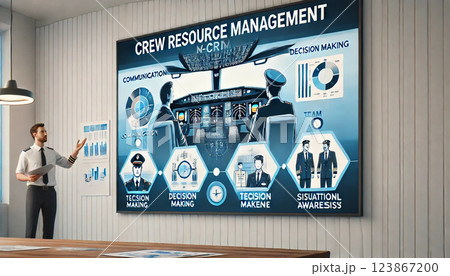 航空会社の安全研修 – CRMトレーニング 123867200