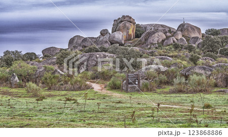 Natural Monument of Los Barruecos, Caceres, Spain Natural Monument of Los Barruecos, Caceres, Spain 123868886