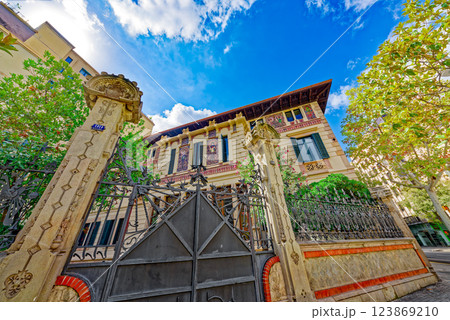 Urban views-landscapes most beautiful Catalan city - Barcelona. 123869210