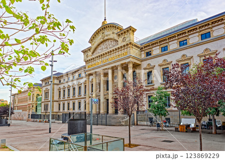 Medical school, university medicine in the center of Barcelona. 123869229