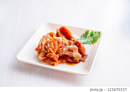 味付け豚コマ肉 味付け豚コマ肉 123870337