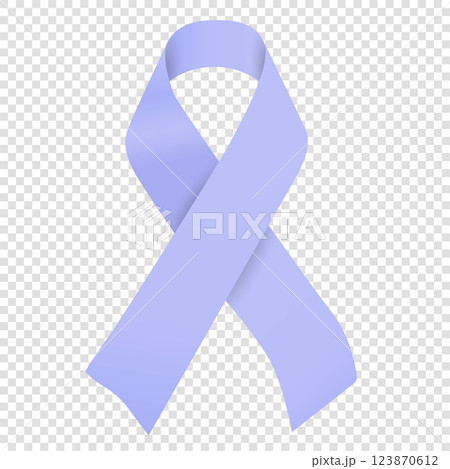 Vector periwinkle ribbon symbol isolated for Esophageal Cancer Awareness campaign Vector periwinkle ribbon symbol isolated for Esophageal Cancer Awareness campaign 123870612