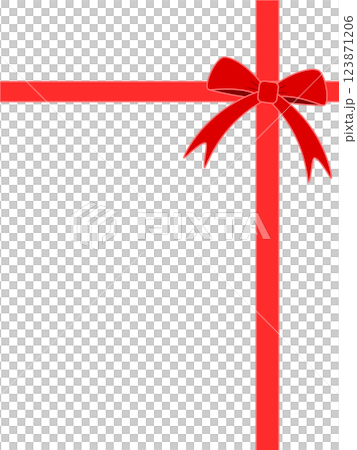 Simple ribbon top right 123871206