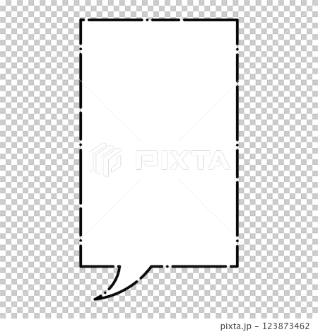 Simple speech bubble illustration on white background Simple speech bubble illustration on white background 123873462