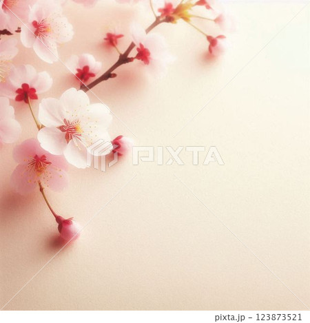 桜のイラスト背景16 123873521