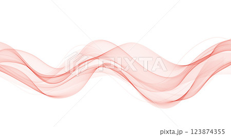 Abstract vector background, transparent waved lines for brochure, website, flyer design. Red smoke wave. Abstract vector background, transparent waved lines for brochure, website, flyer design. Red smoke wave. 123874355