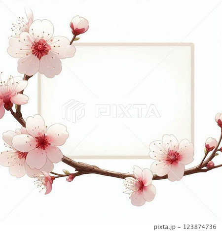 桜のイラストの背景32 桜のイラストの背景32 123874736