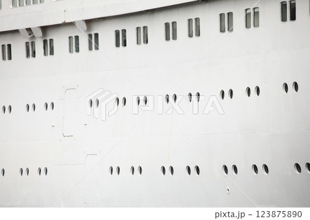 Luxury Cruise ship - details 123875890
