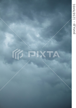 Dramatic cloudscape. Stormy clouds on the sky. 123876491