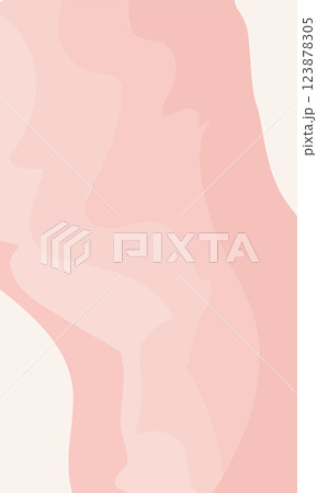 Vertical background wavy lines. Pastel color delicate peach with pink tints. Vector template for design, stories, posts on social networks. Vertical background wavy lines. Pastel color delicate peach with pink tints. Vector template for design, stories, posts on social networks. 123878305