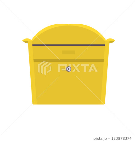 Mailbox Flat Illustration. Clean Icon Design Element on Isolated White Background 123878374
